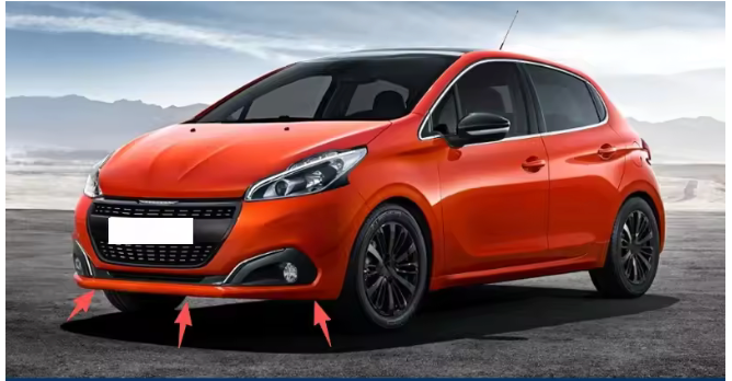 Kit carrosserie sport extérieur réglable 5 pièces pour Peugeot 208 2012-2026