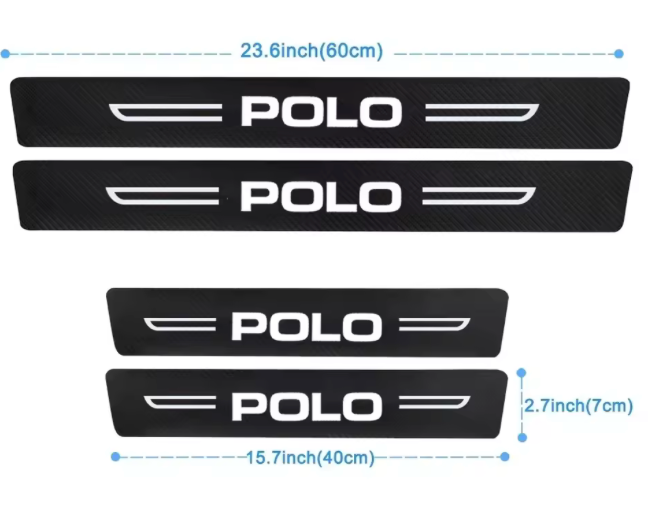Plaque de protection seuil de porte pour VW Polo
